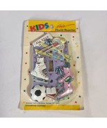 Kids Style Hand Painted All Star Sports 3D Light Switch Cover Vintage - $181.86 MXN