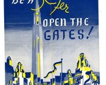 Be a 39er Open the Gates Brochure Golden Gate International Exposition 1939 - £99.17 GBP