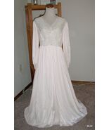 Vintage SHADOWLINE Incredibly Soft Nylon Long Ivory Nightgown &amp; Robe Pei... - €71,73 EUR