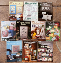 10 Leisure Arts Cross Stitch Leaflets #233-297-157-388-873-264-438-2021-... - £39.92 GBP