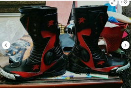 Suzuki Hayabusa Cowhide Motorbike Leather boots Ce Approved  - $150.00