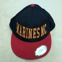 US Marines Supporter 210 fitted black &amp; Red Baseball Hat Cap LIDS 6 7/8 ... - £20.15 GBP