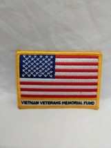 Vintage American Flag Vietnam Veterans Memorial Fund Embroidered Iron On Patch 3 - £8.03 GBP