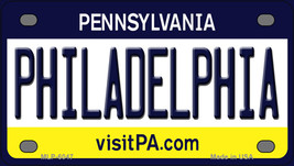 Philadelphia Pennsylvania Novelty Mini Metal License Plate Tag - £11.81 GBP