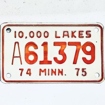 1975 United States Minnesota Base Trailer License Plate A61379 - $242.68 MXN