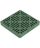 NDS Square Catch Basin Drain Grate, 9 in., Green Plastic - $50.36 CAD