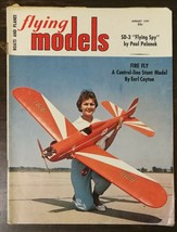 Flying Models Magazine January 1959 - SD-3 Flying Spy - Fire Fly Stunt Model - £4.49 GBP