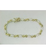 INFINITY LINKS 925 Sterling &amp; Yellow Gold Vermeil Two-Tone BRACELET with CZ - $1,226.04 MXN