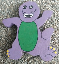 Hand Made Barney The Purple Dinosaur Wooden Wall Hangings or Dresser Top Decor - £1.96 GBP