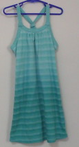 Girls Old Navy Aqua Green Stripe Sleeveless Dress Size S - £3.15 GBP
