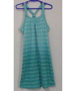 Girls Old Navy Aqua Green Stripe Sleeveless Dress Size S - £3.10 GBP
