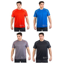 NWT Outdoor Men&#39;s Avalanche Striker Classic-Fit Striped Crewneck Tee T-S... - £19.90 GBP