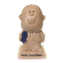 Vintage Russ Berri 1970 World&#39;s Best Father Resin Figurine Statue Trophy USA - £5.79 GBP