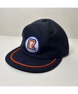Vintage Roadway Snapback Trucker Hat Baseball Cap Patch Logo Made in USA - £18.36 GBP