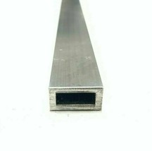 6063 Aluminum Rectangular Tube 1/2&quot; X 1&quot; X .125&quot; Wall 48&quot; Piece - £6.52 GBP