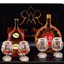 Cognac Set w 4 Brandy Snifters/Glasses 1.614/5 Reutter Dollhouse Miniature - £20.90 GBP