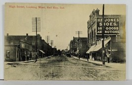 Redkey Indiana IN View on High Street c1910  Red Key Postcard Q15 - £14.90 GBP