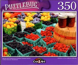 Berries and Preserves at Outdoor Farmers Market - 350 Pieces Jigsaw Puzzle - £9.31 GBP