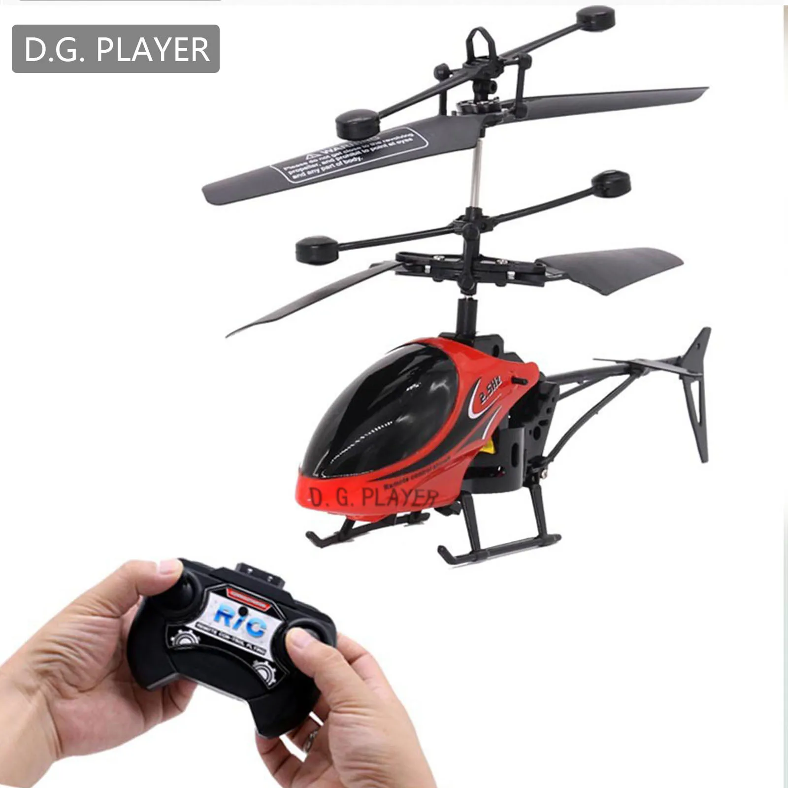 D.G. PLAYER Mini RC Helicopter Drone Toy Induction Hovering Safe and Drop - $24.95