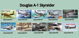 10 Different Douglas A-1 Skyraider Warplane Magnets - £6.33 GBP