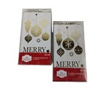 Holiday Time 10 piece 6 inch Wooden Ornament Set 2 Packs of 5 - £5.34 GBP