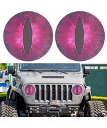 Eyes Headlight Decals, 3D Round Stickers and Decals for Wrangler, Purple... - $330.99 MXN