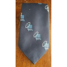 G.S. Harvale &amp; Co Blue Neck Tie #2 Moose Lodge Bicentennial American 56&quot; - £7.73 GBP