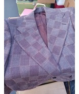 Jay Briggs Suit 1960&#39;s Mens Wide Lapel Burgundy Sz Small - $3,769.60 MXN