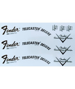 42 - Fender Telecaster  Headstock Logo STICKER 3x Deluxe - $8.22 CAD