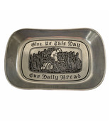 Wilton Armetale Give Us This Day Our Daily Bread Pewter Bread Tray #601009 - £11.19 GBP