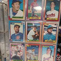 1990 Topps Baseball 19 Trading Card Lot Schilling Hernandez Vintage MLB - $5.00