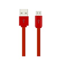 REIKO FLAT MICRO USB DATA CABLE 3.2FT IN RED - £47.95 GBP