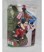 New Bucilla Football Santa Felt Christmas Stocking Kit #86199 - $65.32