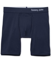 Tommy John Mens Cool Cotton Performance Boxer Brief Size Small Color Navy - £24.49 GBP