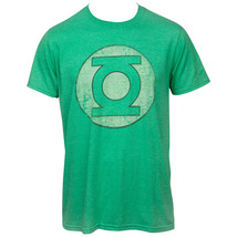 Green Lantern Symbol Distressed T-Shirt Green - £21.33 GBP