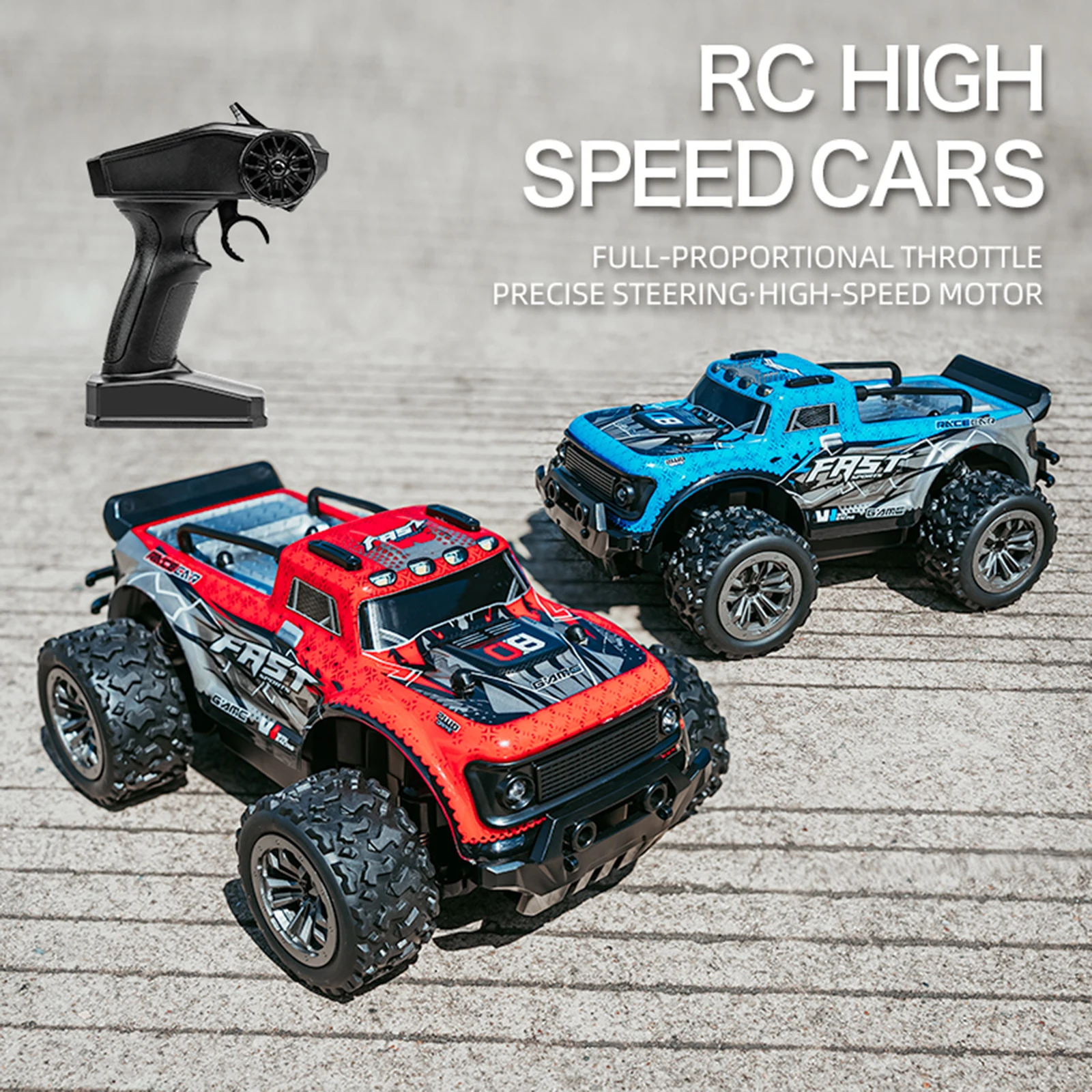 1:20 All-terrain RC Car Remote Control Toy 4WD USB Charging Off Road Monster - £26.80 GBP+