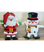 Vintage Cardboard Christmas Tree Ornaments Die Cut Arms Legs Moveable Ra... - $11.67