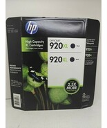 Genuine New HP 920XL (CN701BN) High Yield Twin Pack Ink Sealed Cartridges 6/14 - $551.50 MXN