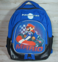 Mario Kart Wii Blue School Blackpack 18&quot; - Mfg by Fast Forward - 2012 - £12.61 GBP