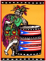 Wall Decor Poster.Fine Graphic Art Design.Puerto Rico Taino Chief.Room art.433 - £13.66 GBP+