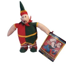 Kellytoy 2004 Popeye&#39;s 7&quot; WIMPY as CHRISTMAS ELF  Plush Stuffed Doll wit... - £11.59 GBP