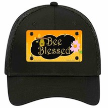 Bee Blessed Honey Hive Novelty Black Mesh License Plate Hat - £21.67 GBP