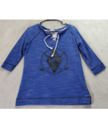 NHL Tampa Bay Lightning Hockey Shirt Womens Medium Blue 3/4 Sleeve Draws... - $357.95 MXN