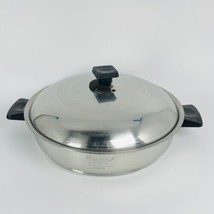 Rena-Ware 9.5 Inch Skillet Fry Pan 3-Ply 18-8 Steel , With Lid Made in USA VTG - £43.38 GBP