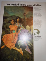 Vintage Dan River Fabric Print Magazine Advertisement 1971  - £7.98 GBP