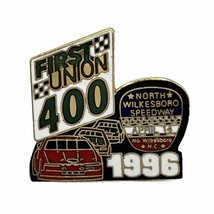 1996 First Union 400 North Wilkesboro NC NASCAR Racing Enamel Lapel Hat Pin - £6.29 GBP