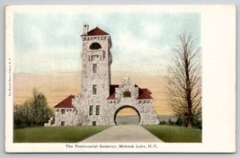 Mohonk Lake NY Testimonial Gateway New York Postcard C31 - $9.95