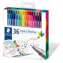 STAEDTLER Color Pen Set, Set of 36 Assorted Colors (Triplus Fineliner Pens) - $36.99