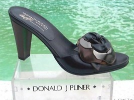 Donald Pliner Couture Metallic Leather Shoe New 9 Platform Sandal Slide NIB $365 - £131.70 GBP