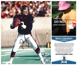 Jim McMahon signed Chicago Bears football 8x10 photo Beckett COA proof autograph - £85.04 GBP